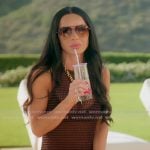 Camella’s open knit sleeveless dress on The Real Housewives of Orange County Camella’s open knit sleeveless dress on The Real Housewives of Orange County