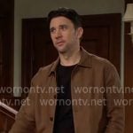 Cane’s brown jacket on The Young and the Restless