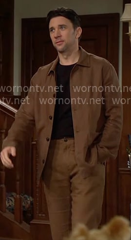 Cane’s brown jacket on The Young and the Restless