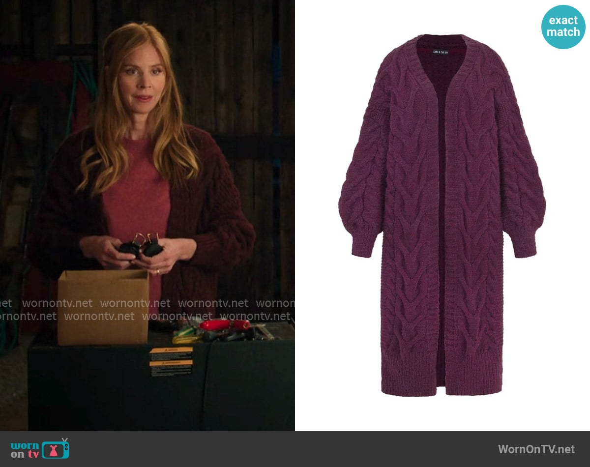 Cara and the Sky Alex Balloon Sleeve Cardigan worn by Katherine Walter (Sarah Rafferty) on My Life with the Walter Boys Cara and the Sky Alex Balloon Sleeve Cardigan worn by Katherine Walter (Sarah Rafferty) on My Life with the Walter Boys