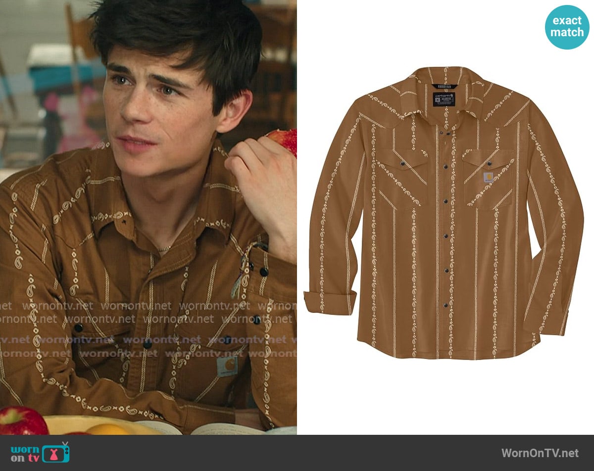 Carhartt Montana Rugged Flex Shirt worn by Alex Walter (Ashby Gentry) on My Life with the Walter Boys Carhartt Montana Rugged Flex Shirt worn by Alex Walter (Ashby Gentry) on My Life with the Walter Boys
