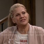 Carol's Salud Prost Cheers graphic tee on Leanne Carol's Salud Prost Cheers graphic tee on Leanne