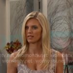 Cat’s snake print dress on Days of our Lives Cat’s snake print dress on Days of our Lives