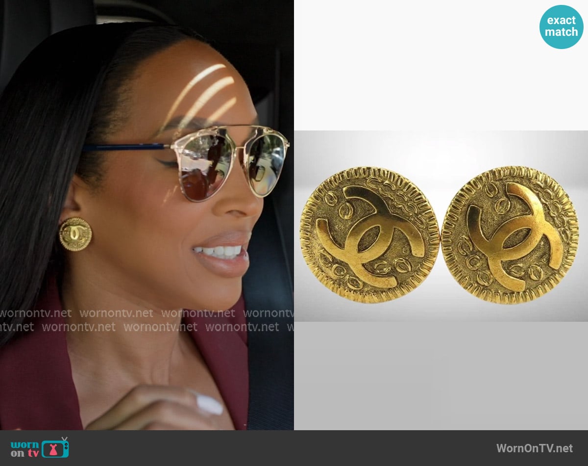 Malika's Chanel earrings Malika's Chanel earrings
