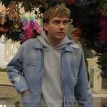 Charlie’s distressed denim jacket on Next Gen NYC Charlie’s distressed denim jacket on Next Gen NYC