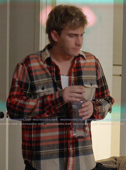 Charlie’s red plaid shirt on Next Gen NYC