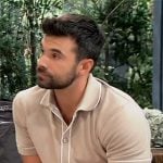 Chase’s beige button down shirt on General Hospital Chase’s beige button down shirt on General Hospital