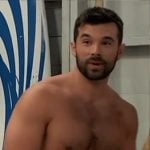 Chase’s striped board shorts on General Hospital