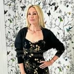 Chassie’s black floral dress and shrug on Today Chassie’s black floral dress and shrug on Today