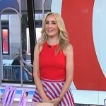 Chassie’s red and blue striped skirt on Today