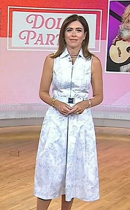 Chloe’s floral belted dress on Today Chloe’s floral belted dress on Today