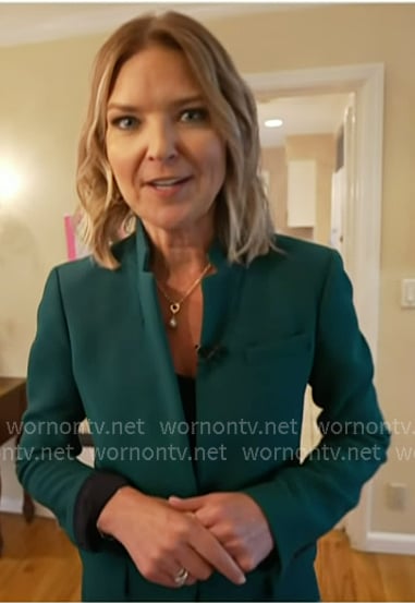 Christine Romans' green blazer on Today