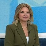 Christine Romans’ olive green blazer on NBC News Daily
