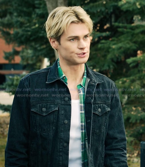 Cole's black denim jacket on My Life with the Walter Boys