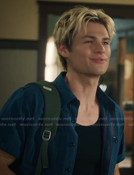 Cole's blue corduroy shirt on My Life with the Walter Boys