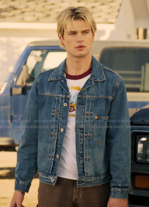 Cole’s denim jacket on My Life with the Walter Boys Cole’s denim jacket on My Life with the Walter Boys