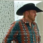 Cole’s printed button down shirt on The McBee Dynasty Real American Cowboys Cole’s printed button down shirt on The McBee Dynasty Real American Cowboys