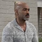 Curtis’s grey marled knit shirt on General Hospital Curtis’s grey marled knit shirt on General Hospital