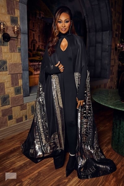 Cynthia’s black reunion dress on The Real Housewives of Atlanta
