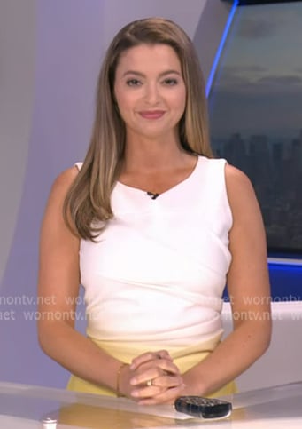 Dani's yellow ombre dress on Good Morning America