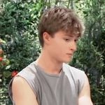 Danny’s blue printed shorts on General Hospital Danny’s blue printed shorts on General Hospital
