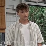 Danny’s striped button down shirt on General Hospital Danny’s striped button down shirt on General Hospital