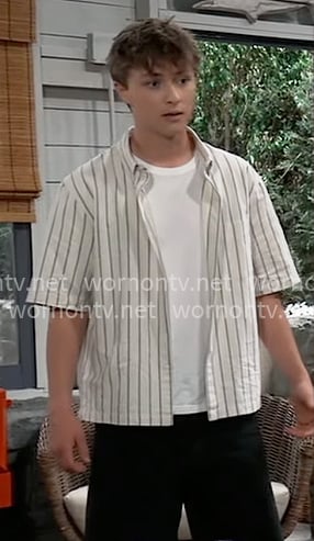 Danny's striped button down shirt on General Hospital