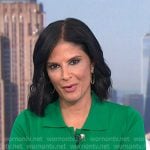 Darlene's green button front knit dress on Today Darlene's green button front knit dress on Today