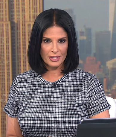 Darlene’s grey plaid top on Today Darlene’s grey plaid top on Today