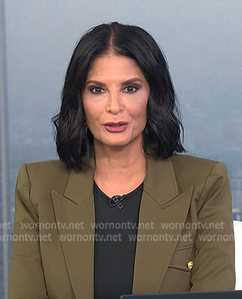 Darlene’s olive green blazer on Today