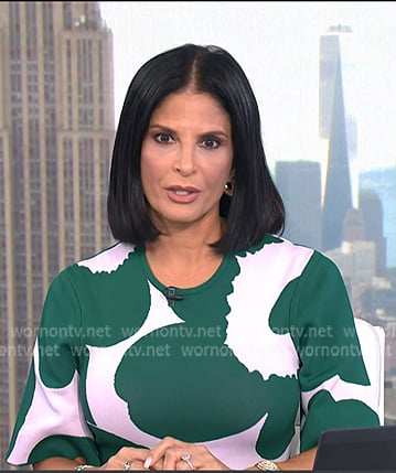 Darlene’s pink and green floral dress on Today