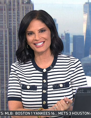 Darlene’s striped short sleeve dress on Today