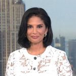 Darlene’s white floral lace jacket on Today Darlene’s white floral lace jacket on Today