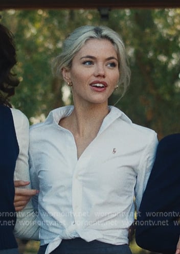 Debbie’s white shirt on The Shards Debbie’s white shirt on The Shards