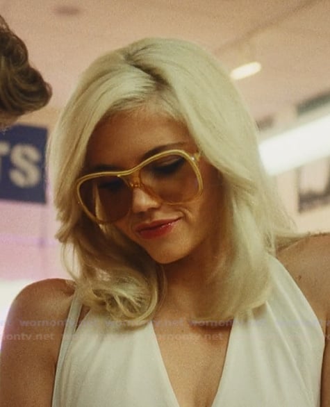 Debbie's yellow sunglasses on The Shards