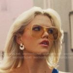 Debbie’s yellow sunglasses on The Shards Debbie’s yellow sunglasses on The Shards