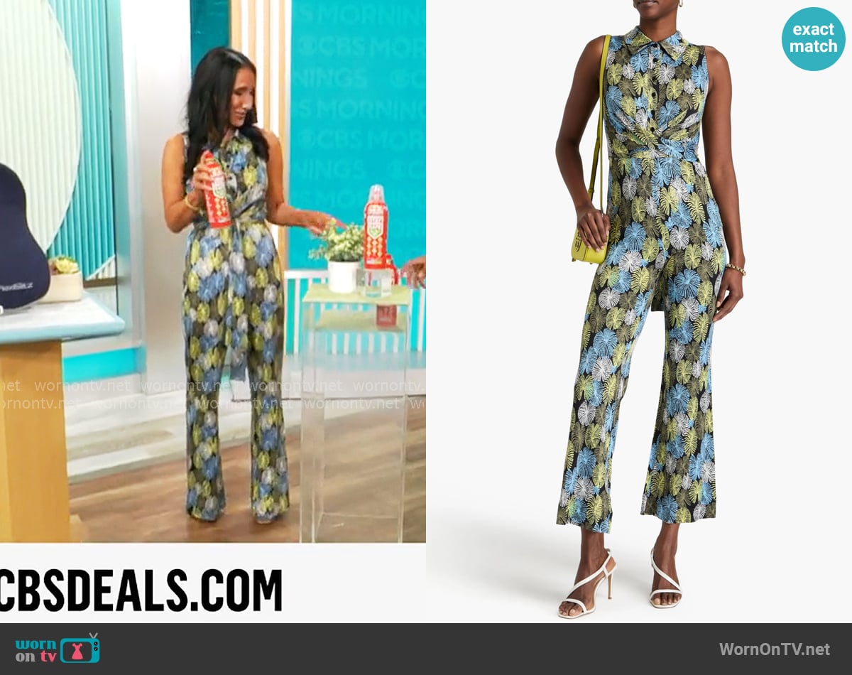 Diane von Furstenberg Kellie Jumpsuit worn by Elizabeth Werner on CBS Mornings Diane von Furstenberg Kellie Jumpsuit worn by Elizabeth Werner on CBS Mornings