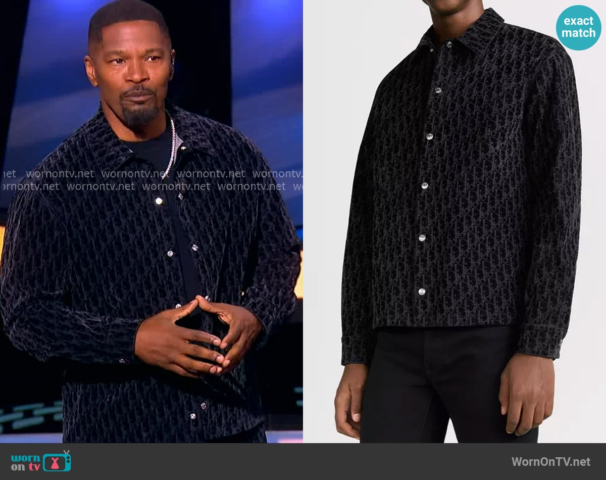 Jamie Foxx's Dior shirt Jamie Foxx's Dior shirt