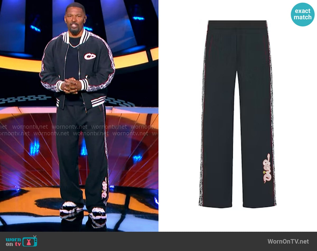 Jamie Foxx's Dior x KAWS pants Jamie Foxx's Dior x KAWS pants