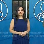 Dr. Heather Hirsch’s navy pleated sleeveless dress on Today Dr. Heather Hirsch’s navy pleated sleeveless dress on Today