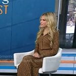Dr. Marnie Nussbaum’s brown marled knit maxi dress on Today