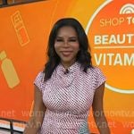 Dr. Michelle Henry’s pink and green printed dress on Today Dr. Michelle Henry’s pink and green printed dress on Today