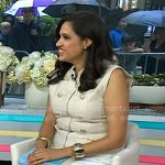 Dr. Sue Varma’s beige double breasted vest on Today