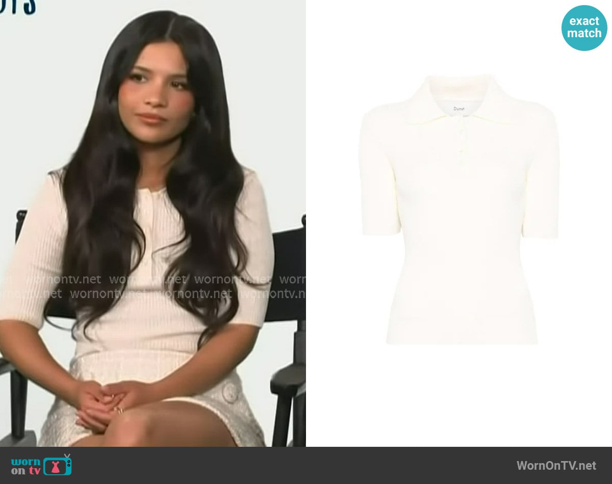 Nikki Rodriguez's Dunst top Nikki Rodriguez's Dunst top