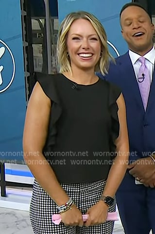 Dylan's black ruffle top on Today