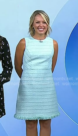 Dylan's green tweed dress on Today