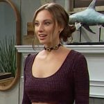 Dylan’s knit crop top with ties on The Bold and the Beautiful Dylan’s knit crop top with ties on The Bold and the Beautiful