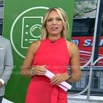 Dylan’s red tie waist jumpsuit on Today
