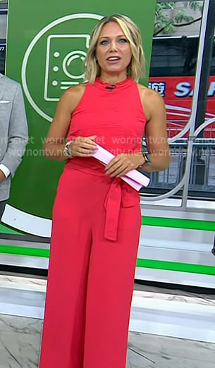 Dylan’s red tie waist jumpsuit on Today Dylan’s red tie waist jumpsuit on Today