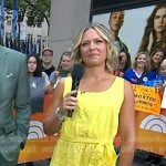 Dylan’s yellow tiered sleeveless dress on Today Dylan’s yellow tiered sleeveless dress on Today